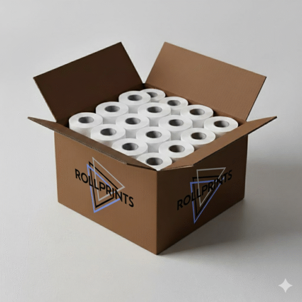 PAPEL TERMICO DE 80X70mm [CAJA DE 50 ROLLOS]