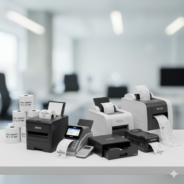 PAPEL TERMICO DE 57X50mm  [CAJA DE 100 ROLLOS]