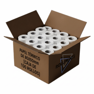 Papel Térmico 80x50 Panamá: Rollprints, 100 Rollos para POS