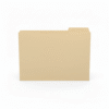 📁 Carpeta Manila 1/2 Cut – Carta y Oficio | Colores Buff, Amarillo, Azul y más