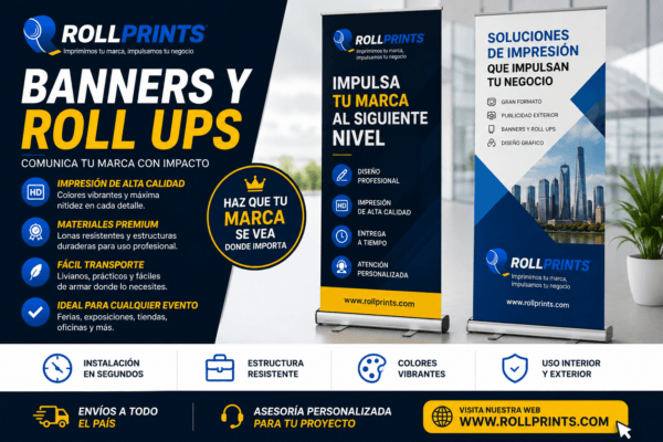 Impresión de Banners Panamá | Roll Up, Lonas y Gran Formato Express