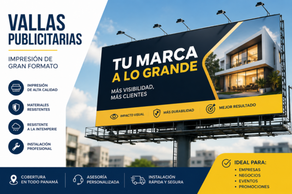 Vallas Publicitarias en Panamá | Impresión e Instalación