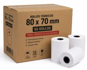 Papel Térmico 80x70 Panamá | Caja x50 | Para POS | Entrega Rápida